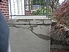 Before photo -  vertical wall overlay with design